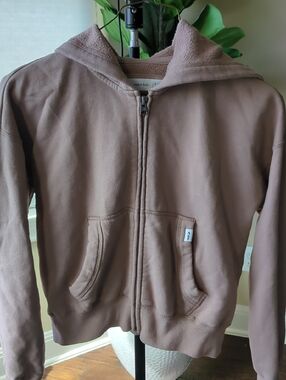 abercrombie kids Brown Zip-Up Hoodie Jacket